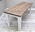 old solid wood dining table